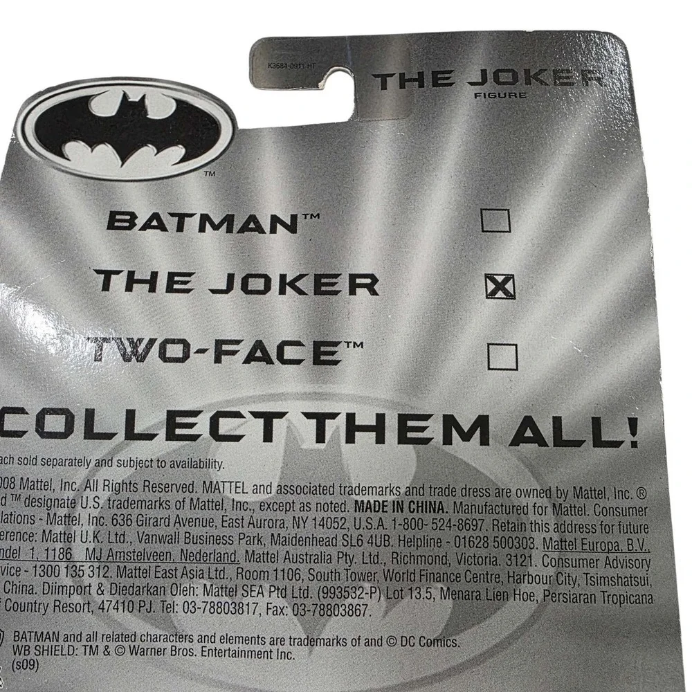 NIP Mattel Batman The Joker Two-Face Action Figure K3684‎ Collectibles Batman